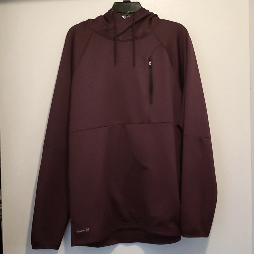 Men's Maroon Pullover size large Russell Thermaforce Flex dri-power 360 material